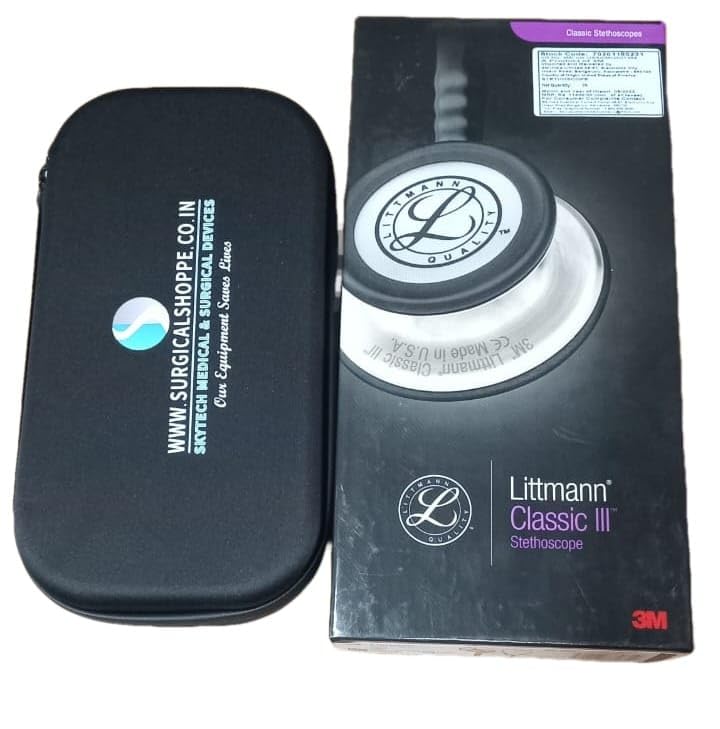 3M Littmann Classic III Monitoring Stethoscope, Black Tube, 27 inch, 5620 set with A black carry case. (B0C9TDWMYL) Amazon Price History, Amazon Price Tracker