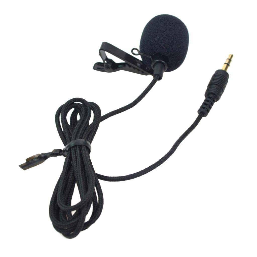 External Lavalier Lapel Clip-on Condenser Microphone for Goprro Hero 3 3+ 4 - Black-image-32