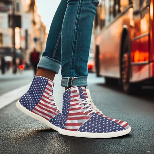 Belidome High Top Barefoot Shoes for Women Men Casual Flat Lace Up Sneaker Non Slip2