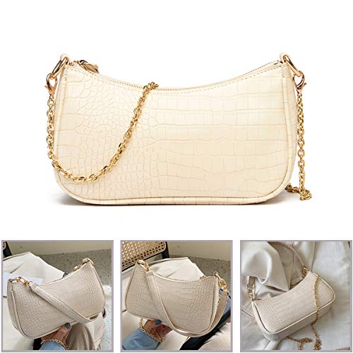Doreamaloe Women Shoulder Bag Retro Crocodile Purse Classic Clutch Shoulder Tote Handbag With Zipper Closure For Women thumb #5