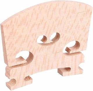 Ponte de violino de bordo, ponte de violino profissional de madeira durável para acessórios de instrumento de violino(1/8 de tamanho de violino, cinco embalagens)
