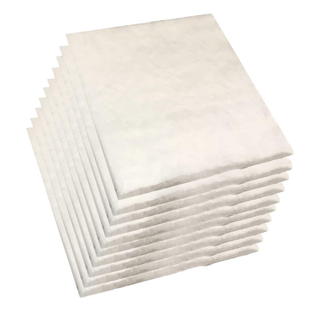 Aoicxb One Color Ceramic Fiber Insulation Blanket, 10Pcs Ceramic Fiber Insulation Baffle Fire Blanket - For Stoves, Furnace, Kilns, Fire Bricks, Boilers(250Mmx150mmx8mm)