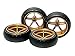 Price comparison product image Large Dia Narrow Lightweight Wheels (w/Arched Tires) Mini 4WD Grade Up Parts Series