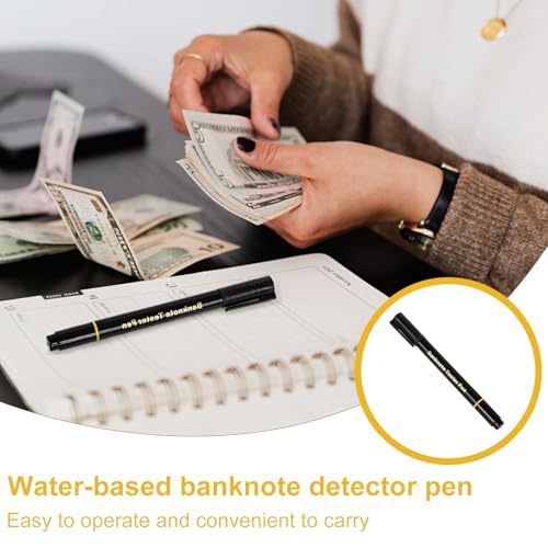 KIRVOS 5 Stück Geldscheinprüfer Stift (13,5 cm) – Falschgeld Detektor für Euro, Dollar, Pfund & internationale Währungen – Geldprüfstift Set zur Banknoten-Überprüfung