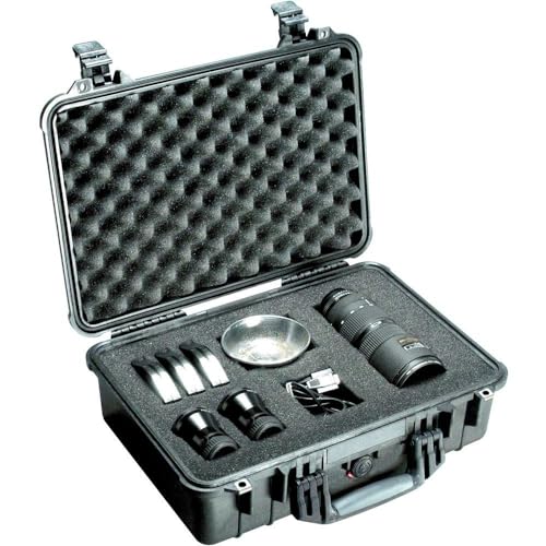 Maleta Pelican 1500 con espuma personalizada negra miniatura 2