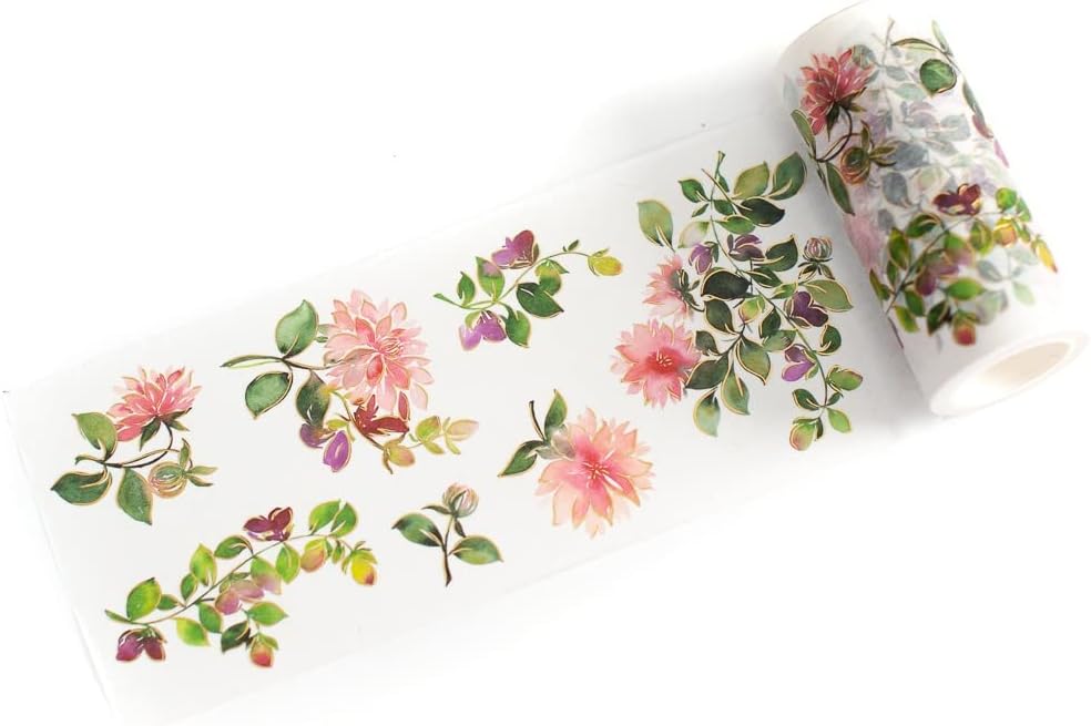 PINKFRESH STUDIO Foiled Washi Tape 4 X11yd-Dahlia, Dahlia