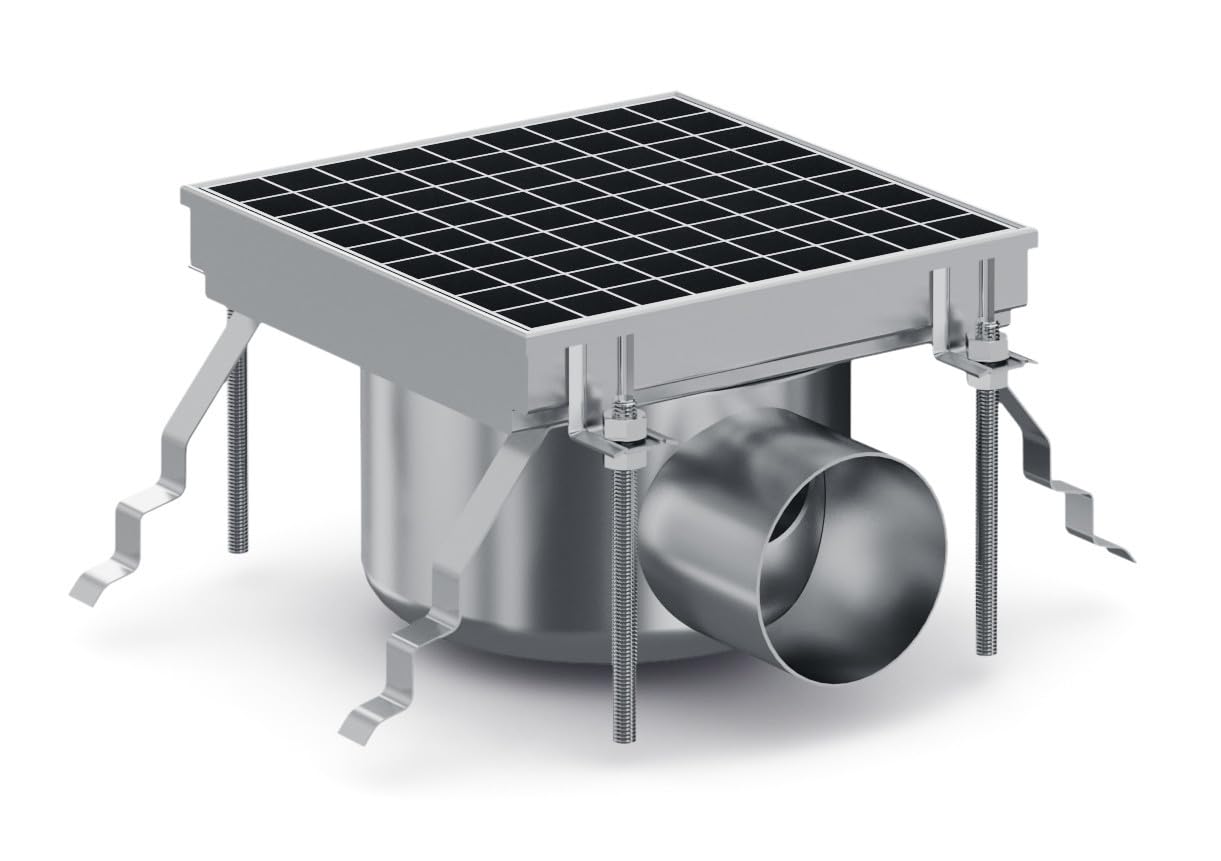 Caniveau de Sol pour Cuisine Professionnelle - Sortie Horizontale - Combisteel -