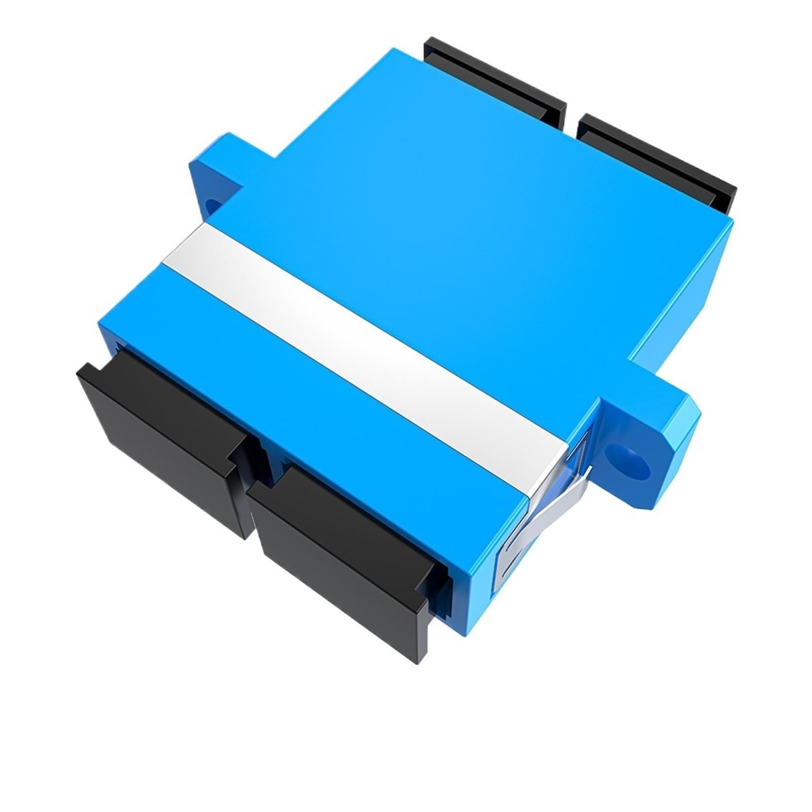 Accoppiatori in fibra ottica da 5 pezzi for cavi duplex simplex SC ST LC for cavi patch monomodali multimodali adattatore ottico(Blue)