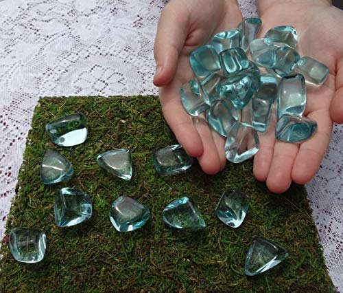 Amazon.co.jp: ペルー産アクアブルーオブシディアンミディアムタンブル