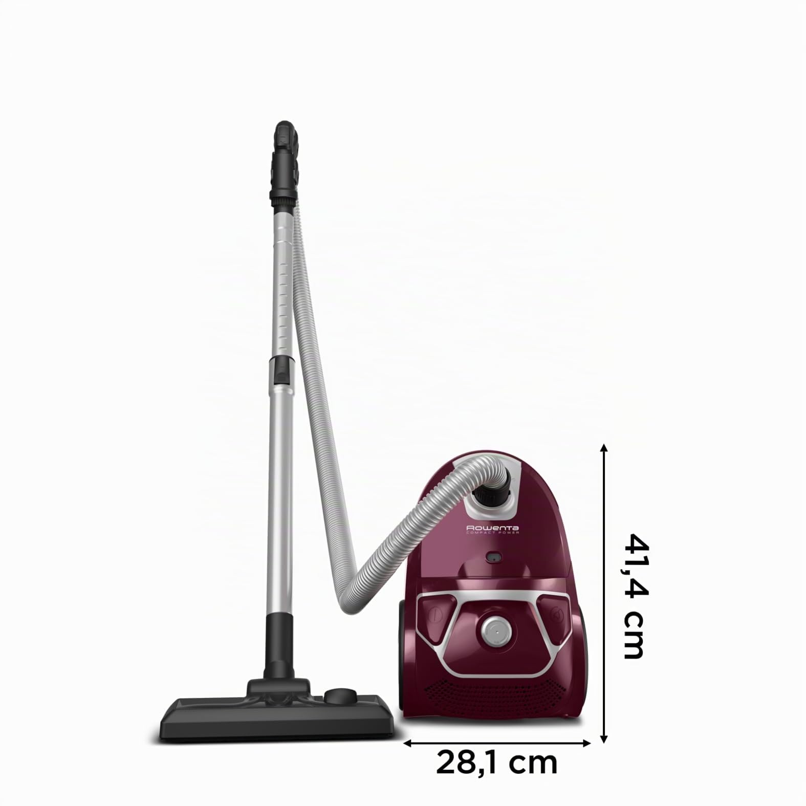 Rowenta Compact Power Morado RO3969EA - Aspirador trineo con bolsa de alta filtración y filtro permanente gran eficiencia, depósito de 3 L (Reacondicionado Certificado)