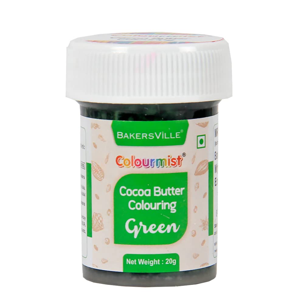 Colourmist Edible Cocoa Butter Colouring (Green), 20g | Cocoa Butter Color For Chocolate, Icing, Airbrush, Gumpaste | Green, 20g (B09PN8WRXG) Amazon Price History, Amazon Price Tracker