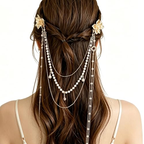 Pinza para cabello con borlas largas y diseño mariposa miniatura 5