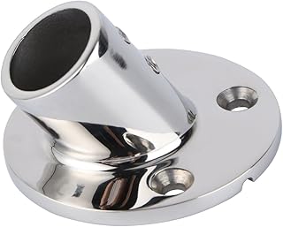 CORHAD 1 Peça 316 Descanso De Braço Para Iate Base De Tubo De Iate Liso Corrimão De Iate Base De Tubo Redondo De Aço Inoxidável Base De Iate Espelho Polimento Base De Tubo De Iate Fundo