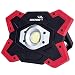 SUNZONE LED Work Light 20 Watt 1200 Lumens FloodLight Outdoor Camping Fishing Spotlights Searchlight Built-in Rechargeable Lithium Batteries Lamp With USB Ports (6006 Red)