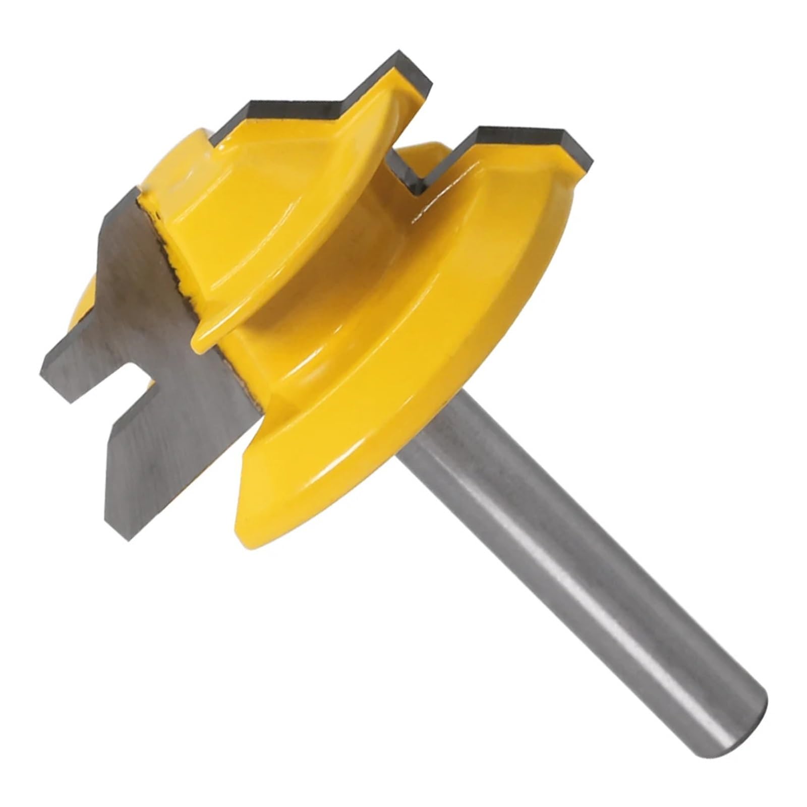 Epaknhgd 5.5Mm 1Pc 45 Degree Lock Miter Router Bit 6 To 1/2 Shank Woodworking Milling Cutter Tool Drilling For Wood Carbide Alloy(5.5Mm)