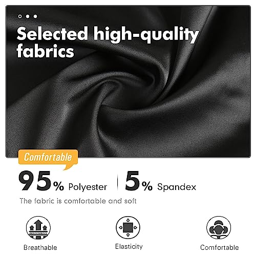 Image of MANCYFIT Women's Half Slips for Under Dresses Slip Skirt Extender Satin Underskirt