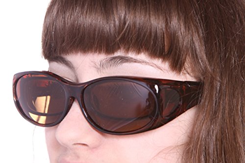 Image of LensCovers Polarized Wraparound Sunglasses | Wear Over Sunglasses | Fitover for Glasses