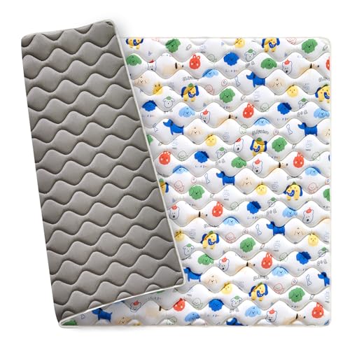 Image of Odorless Premium Foam Baby Play Mat, Soft Microfiber Fabric Crawling Mat for Floor- Comfortable and Hypoallergenic, Non-Slip Cushioned Floor Playpen mat for Infants,Babies,Toddlers