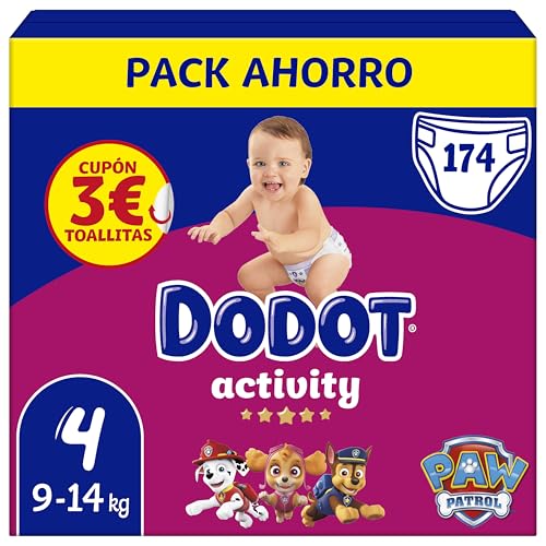 Dodot Pañales Bebé Activity Talla 4 (9-14 kg)