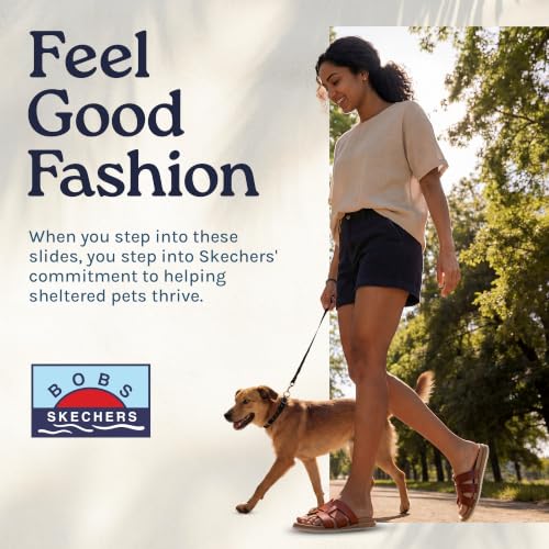 Image of Skechers Womens Desert Kiss Low - Peak Look | Casual sandal, Skechers Plush Foam cushioned comfort footbed, Vegan leather strap upper, flexible outsole