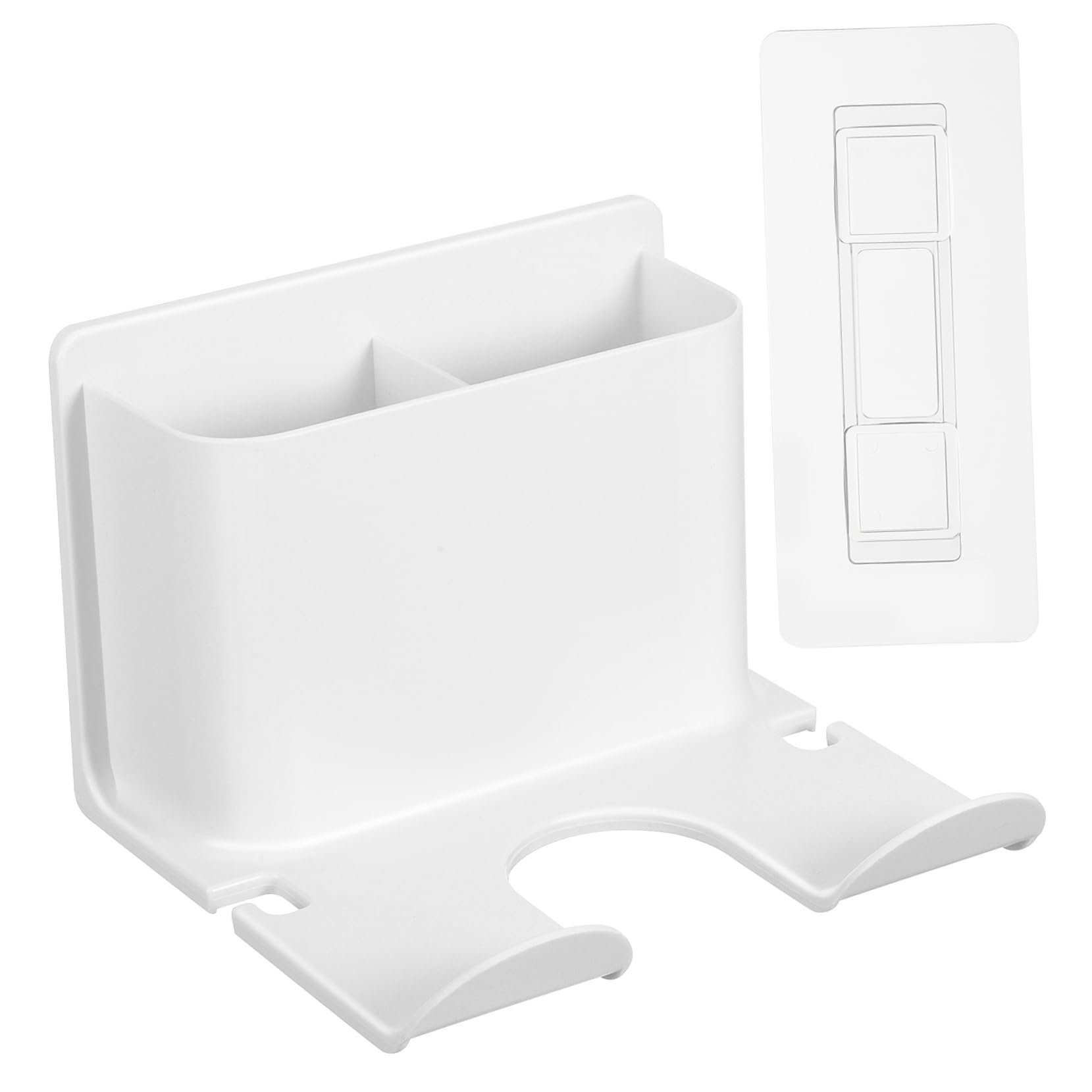 Didiseaon Bathroom Hair Dryer Rack Adhesive Mount No Drill Needed Hair Tool Organizer for Hair Dryer and Accessories