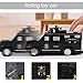 GuDoQi Piggy Bank for Boys Girls, Mini ATM Police Car Bank Coin Bank Money Saving Box with Password, Electronic Money Bank Toy Car with Music, Great Birthday Gifts for Kids Black