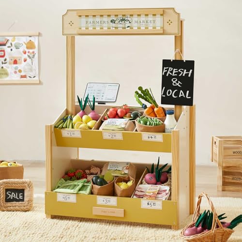 Tiny Land Wooden Play Store Pretend Grocery Store Role Play Toy