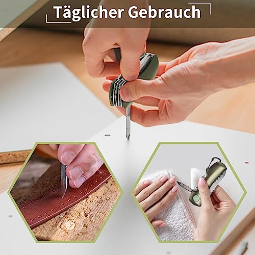 ZIMAIC Taschenmesser Multitool 15-in-1 Multitool Messer, Grün – Ansicht 5