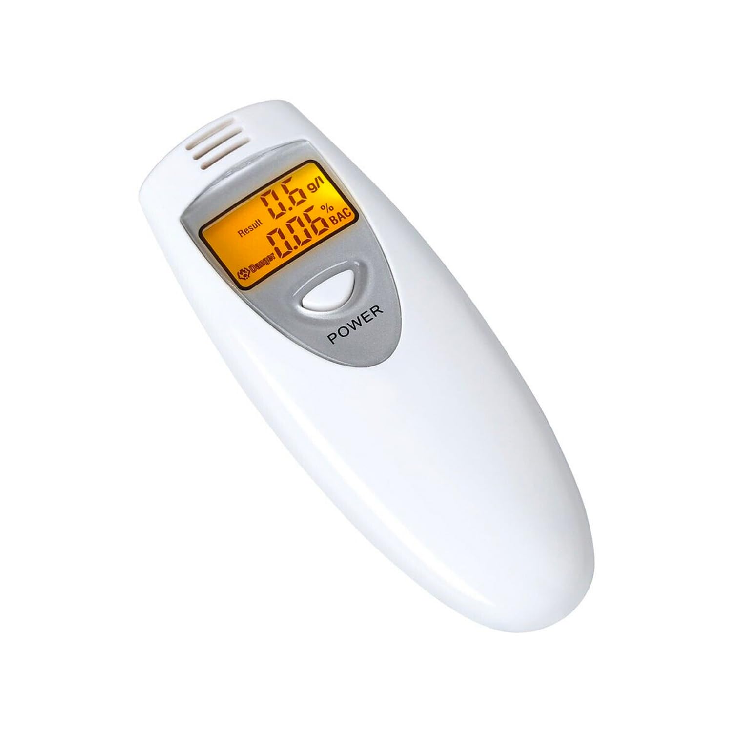 Alkomat cyfrowy szybki i powtarzalny test - wysoka dokładność 0,01% BAC, z wyświetlaczem i sygnałem akustycznym, samowystarczalnym, 95 x 36 x 18 mm
