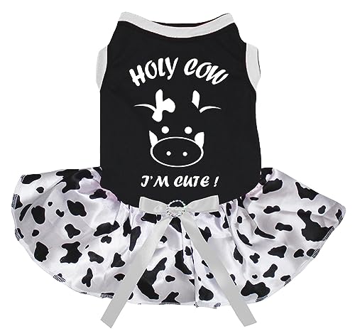 Robe pour chien noir et blanc vêtement confortable taille XXL