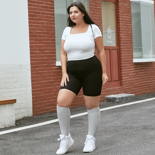 Image of CONRAN KREMIX Plus Size Compression Socks For Women