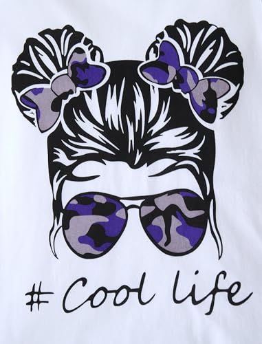 Image of Girl Clothes Cute Cool Girl Tops Splicing Pants 2 Piece Girls Summer Outfits 6-14 Years