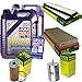 Produktbild QR-PARTS 69348421 Filter Set Inspektionspaket 10 Liter Motoröl Leichtlauf High Tech 5W-40 MANN-FILTER Innenraumfilter Kraftstofffilter Luftfilter Ölfilter