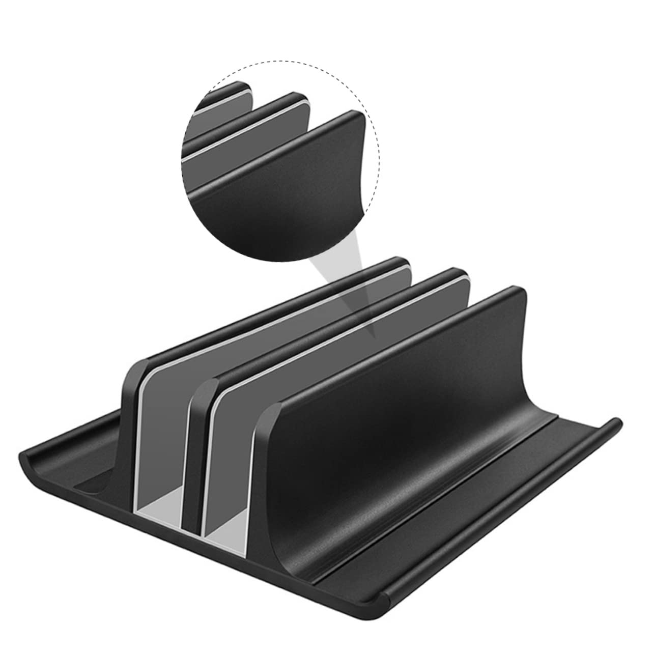 HEMOTON Supporto Verticale Per Laptop Lega Di Alluminio Stand Di Raffreddamento Per Computer Portatile Design Leggero e Facile Da Installare Ottimo Per Ufficio e Casa