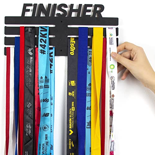 CONTRAXT Medallero Colgador de medallas. Soporte Organizador cuelga medallas Regalos Triathlon Triatlon Finisher Ironman Spartan Race (Finisher, M)
