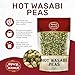 Spicy World Hot Wasabi Peas 4 Oz Bag - Green Wasabi Peas, Fresh, Crunchy & Spicy