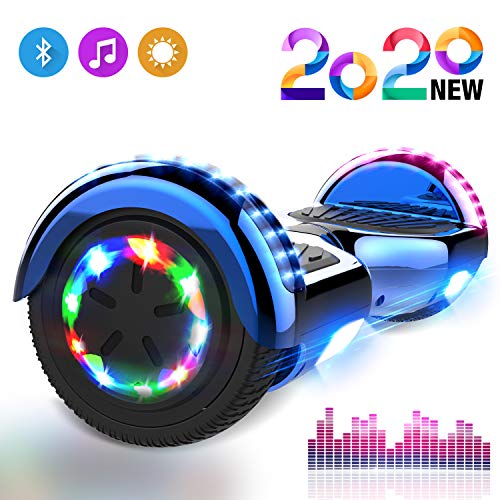 NEOMOTION Hoverboard Overboard Patinete Eléctrico de 6.5 Pulgadas con Motor de 700W Bluetooth Scooter Eléctrico con Ruedas Intermitentes LED Flash Juguete y Regalo para Niños