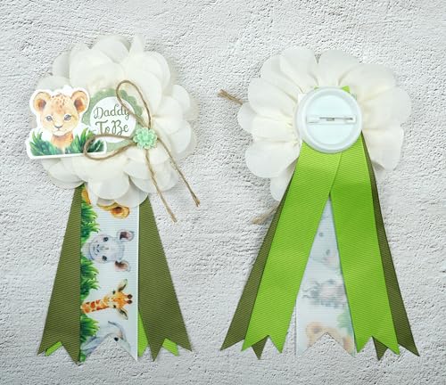 Spelable SAFARI-SASHPIN 3 Pack Safari Mom To Be Sash Daddy To Be Corsage Pins Flower thumb #5