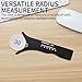 Diameter Measuring Tool - Radius Caliber Measurement Sliding Template, Portable for Home, Household, Office, and Industrial Use, Range Within 100 mm (Black1Pc)