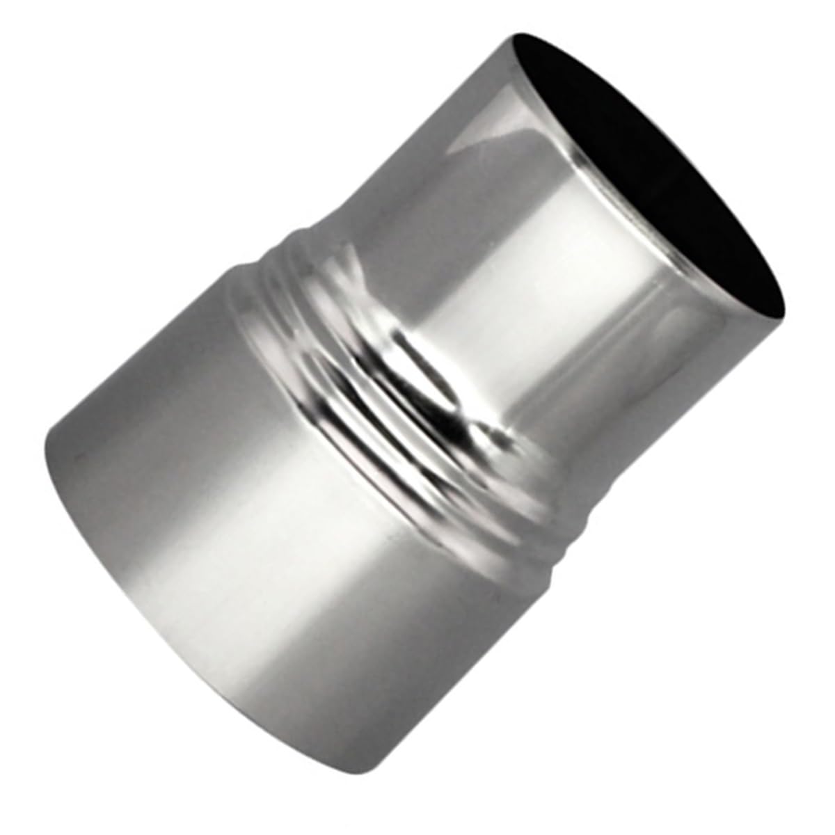 Yuahdbo One Color Stove Pipe Reducer 75Mm To 80Mm, 1Pcs 304 Stainless Steel Chimney Flue Liner Reducer Conversion Joint, Chimney Connection Pipe Reduction Heat Resistant