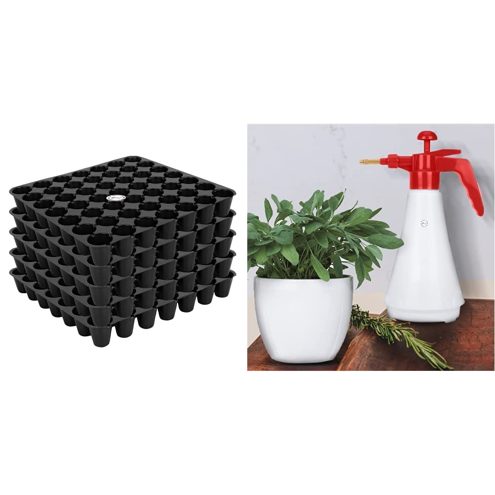 See full amazon price history chart for Kraft Seeds Seedling Tray, Black, 5 Pieces & Pressure Spray Pump for Gardening Kraft Seeds Seedling Tray, Black, 5 Pieces & Pressure Spray Pump for Gardening (B0BB65Y8BY) Amazon Price History, Amazon Price Tracker