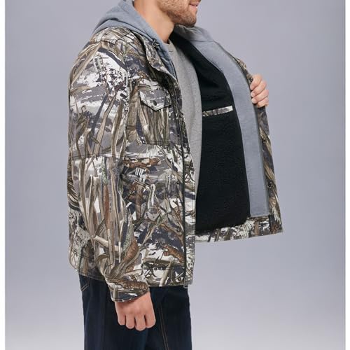 Image of Levi's Men's Washed Cotton Hooded Military Jacket (Regular & Big & Tall Sizes)