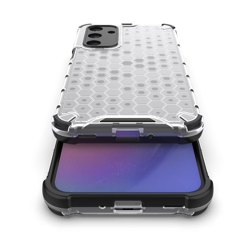Image of Plastic Bumper Back Case Cover for Samsung Galaxy M35 5G (Transparent)