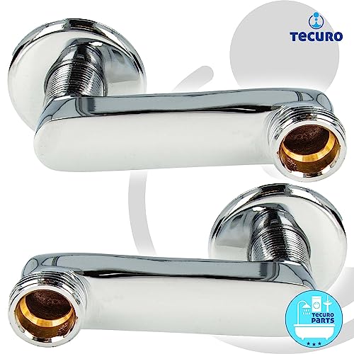 Raccord de 80 mm pour montage mural tecuro en lot de 2 - Finition précise