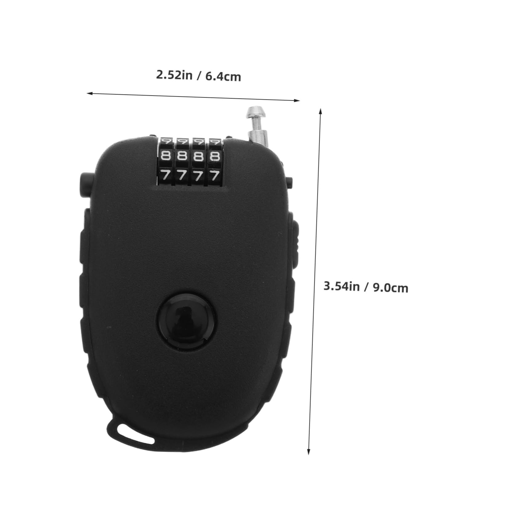 ARTIBETTER 2Pcs Retractable Steel Cable Lock Lightweight Portable Bike Lock for Strollers Helmets Valuables Quick Release Mechanism for Travel Security