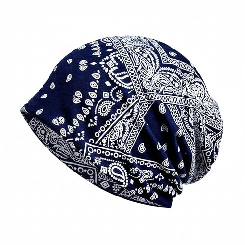 MyNoogin Bandana Beanie 100% Cotton Bandana-Print Gaiter-Style Soft Lightweight Breathable Stretch Fit One Size Fits Most