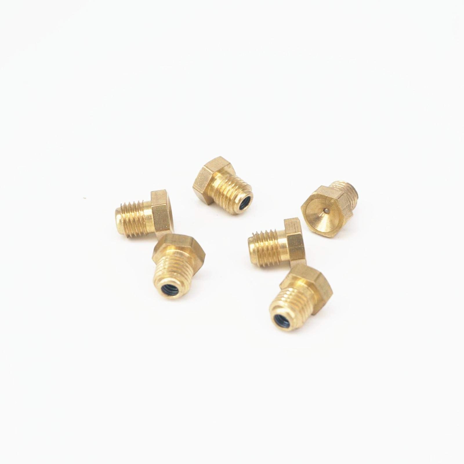 20 szt. M8 x 1 mm metryczny gwint męski spłukiwanie proste złączki sutkowe