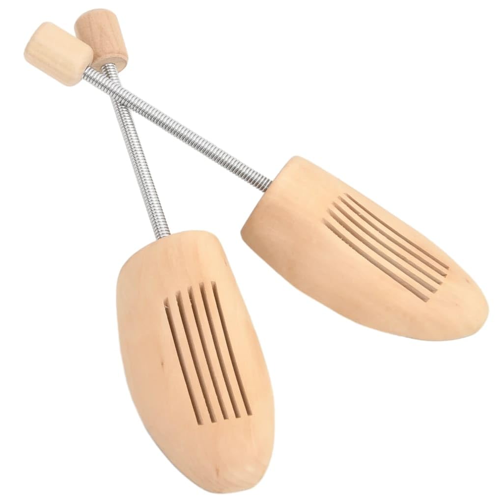 Brokky Tendiscarpe 2 Paia EU 35-38 Legno Massello di Loto,Tendiscarpe Uomo Donna, Regolabile Lunghezza Larghezza Tendiscarpe Forme Scarpe