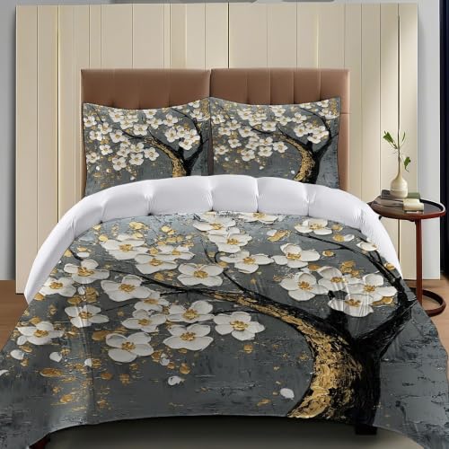 Housse de couette 140x200 fermeture éclair parure lit gris enfant relief