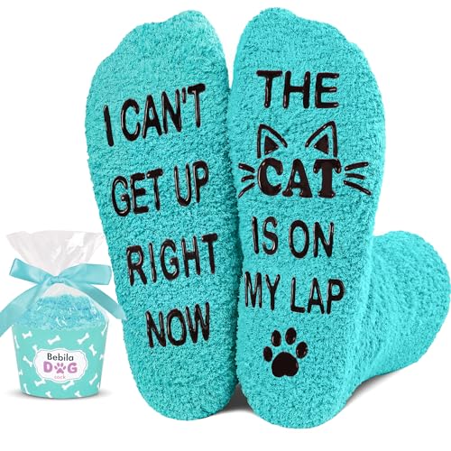 Bebila Cat Gifts For Women Funny Socks For Cat Lovers Novelty Socks Gifts For Mom Gradma